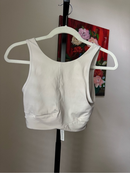 lululemon athletica Other - lululemon athletica White Racerback Sports Bra crossover bone white high neck